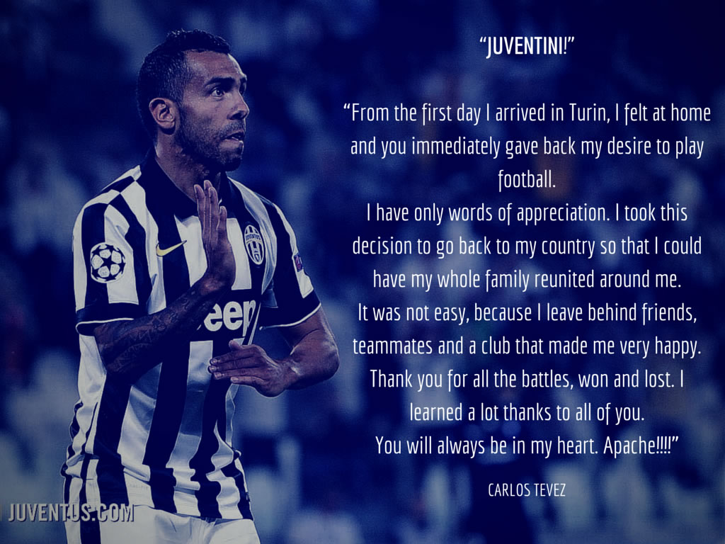 Juventus confirm Carlos Tevez transfer details - | Juvefc.com