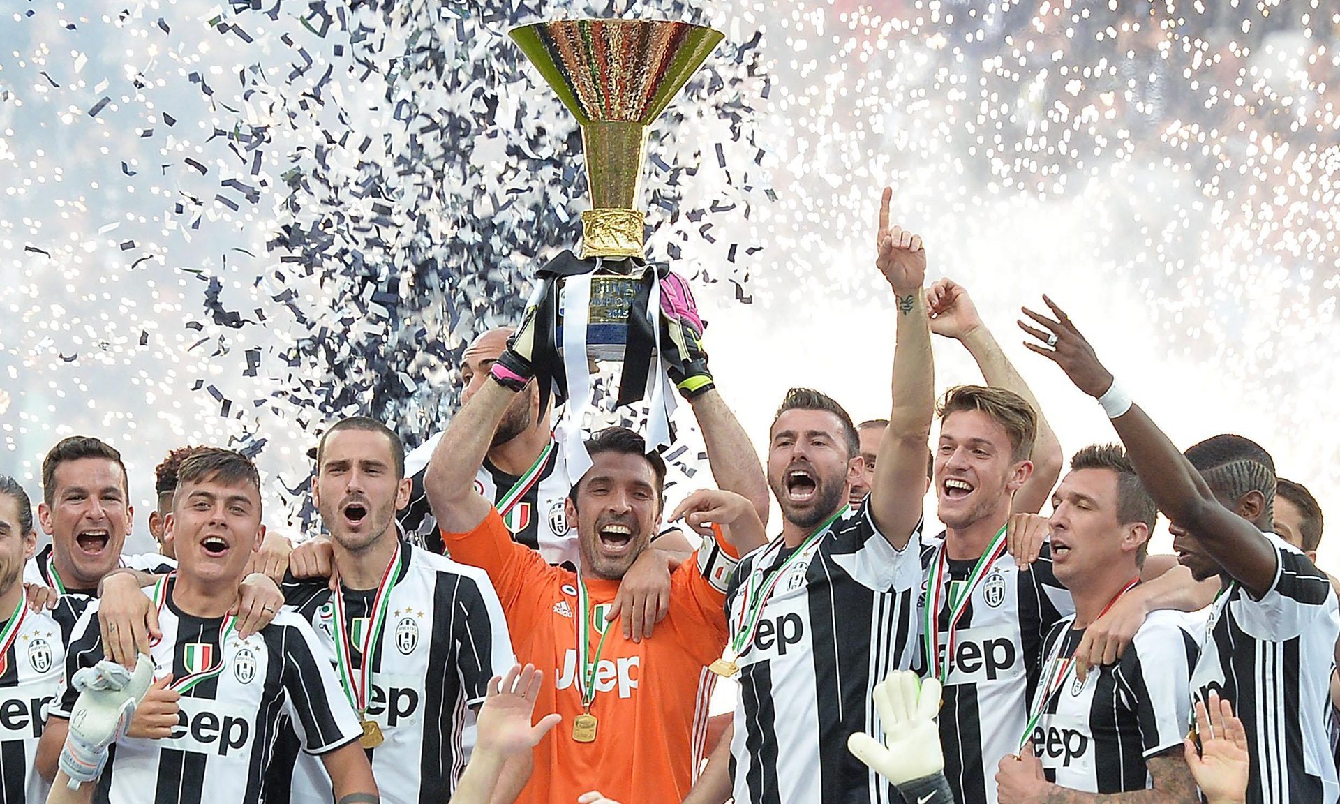 Juventus 2017-18 Serie A Championship Celebrat