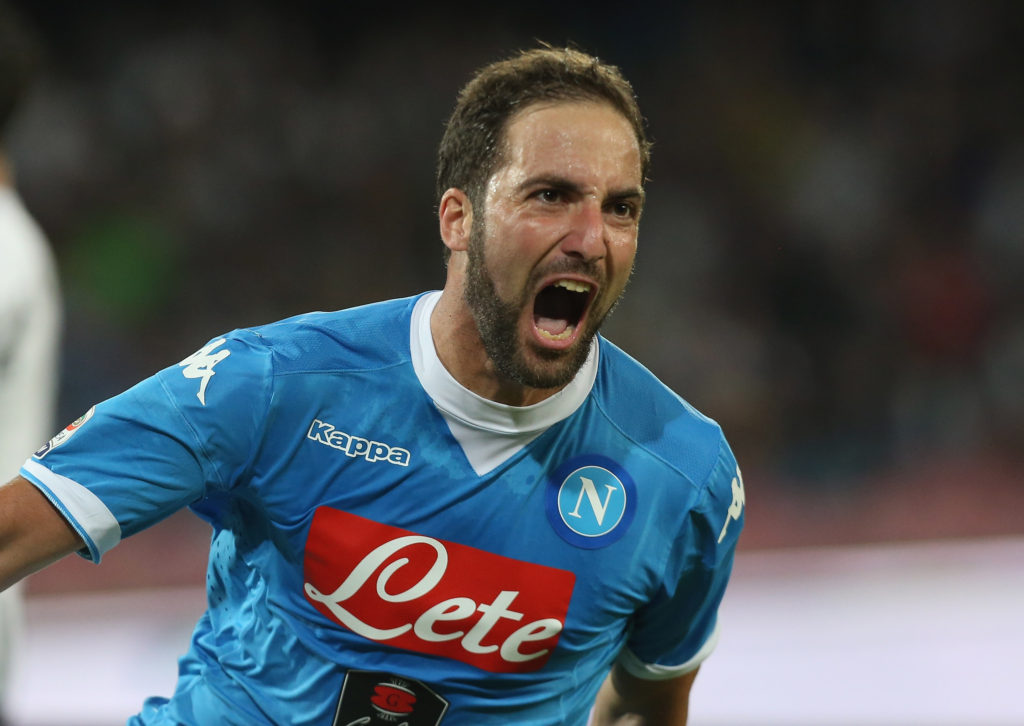 Gonzalo Higuain in SSC Napoli v Juventus FC - Serie A