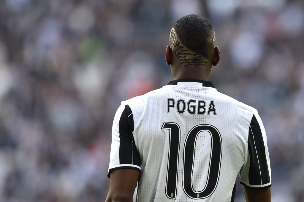 Paul Pogba of Juventus FC shows new hairdo