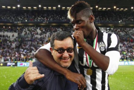 Mino Raiola flies out for Pogba