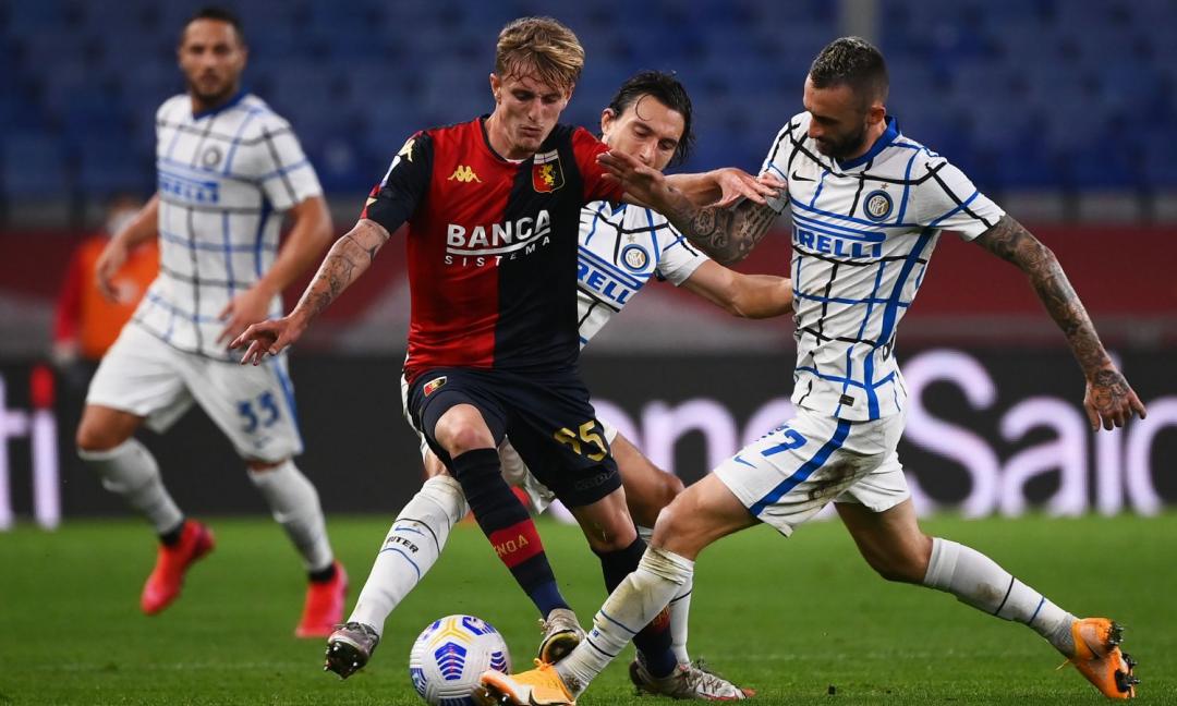 Genoa, Italy - 05 January, 2020: Players of Genoa CFC pose for a