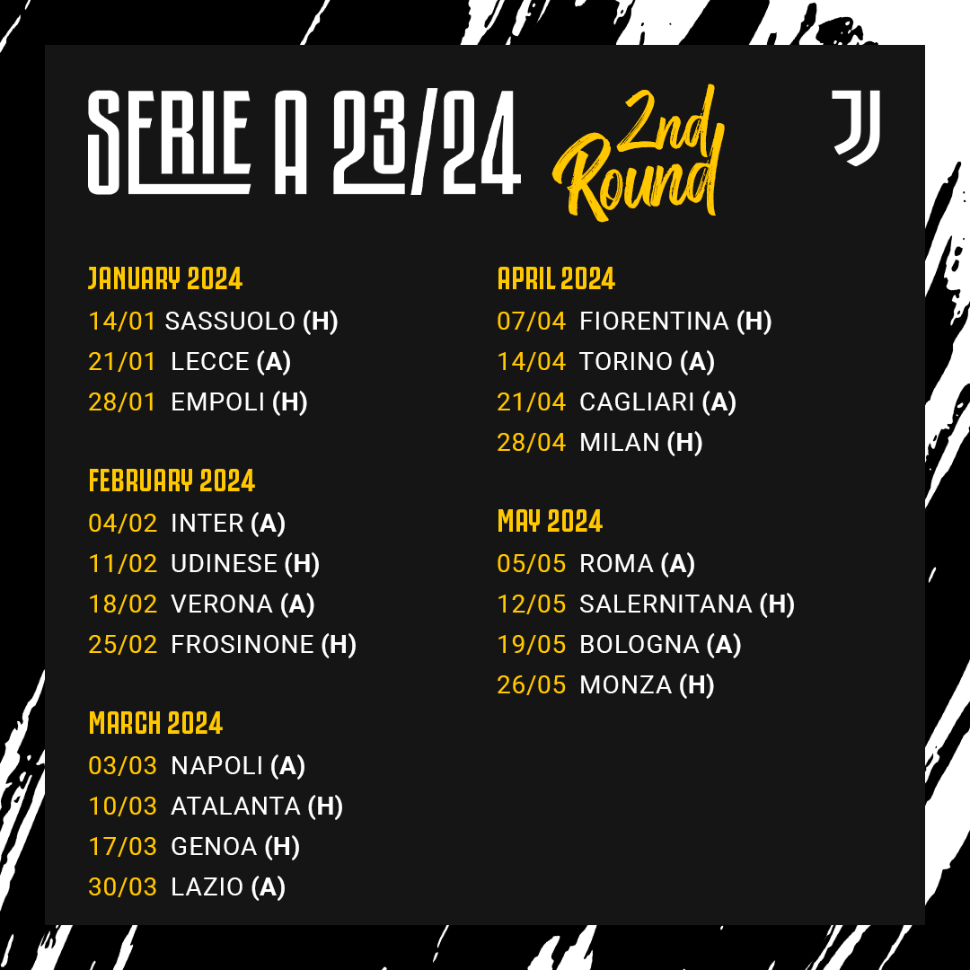 Serie A fixture release: Juventus to open the 2022-23 season against  Sassuolo - Black & White & Read All Over