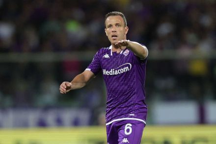 Arthur during his loan stint at Fiorentina