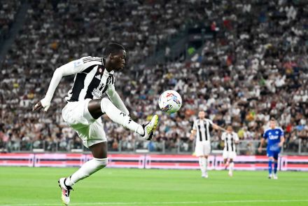 Weah in action for Juventus