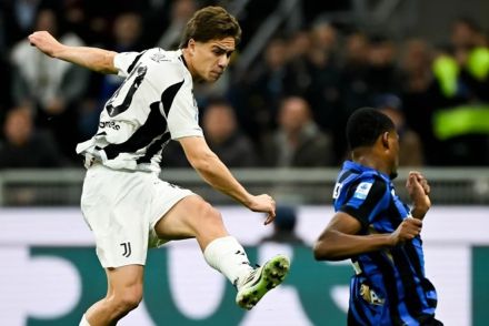 Yildiz scoring against Inter