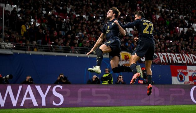 Dusan Vlahovic celebrating scoring for Juventus