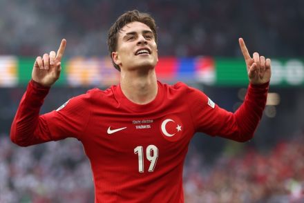 Yildiz playing for Turkey