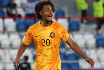 Joshua Zirkzee representing the Netherlands