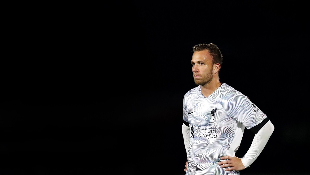 Arthur playing for Liverpool