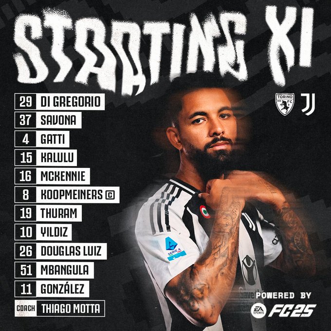 Juve team news v Torino