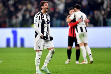 Locatelli celebrating win over AC Milan