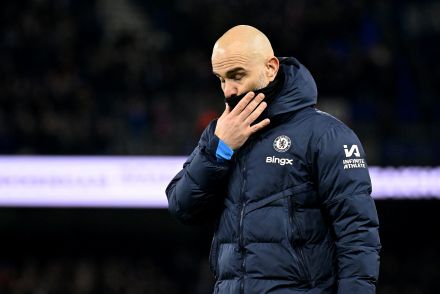 Enzo Maresca looking on