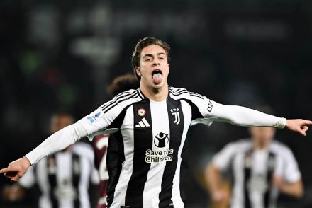 Kenan Yildiz mimicking Del Piero's celebration