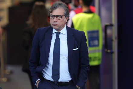 Juventus Football Director Cristiano Giuntoli looking on