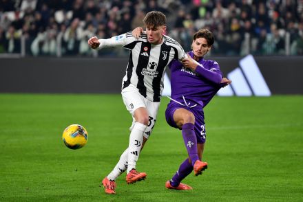 Nicolo Savona in action against Fiorentina