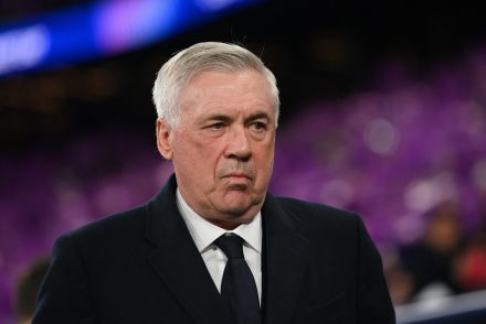 Carlo Ancelotti on the sidelines