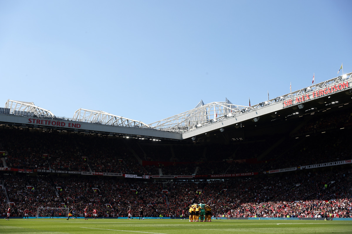 Old Trafford during Man United vs Wolves