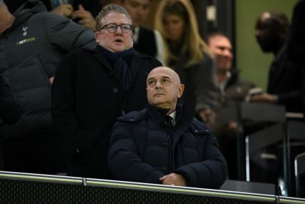 Tottenham CEO Daniel Levy watching from the stands