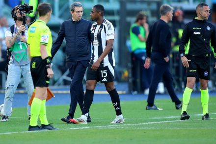 Pierre Kalulu after being shown red card v Lazio
