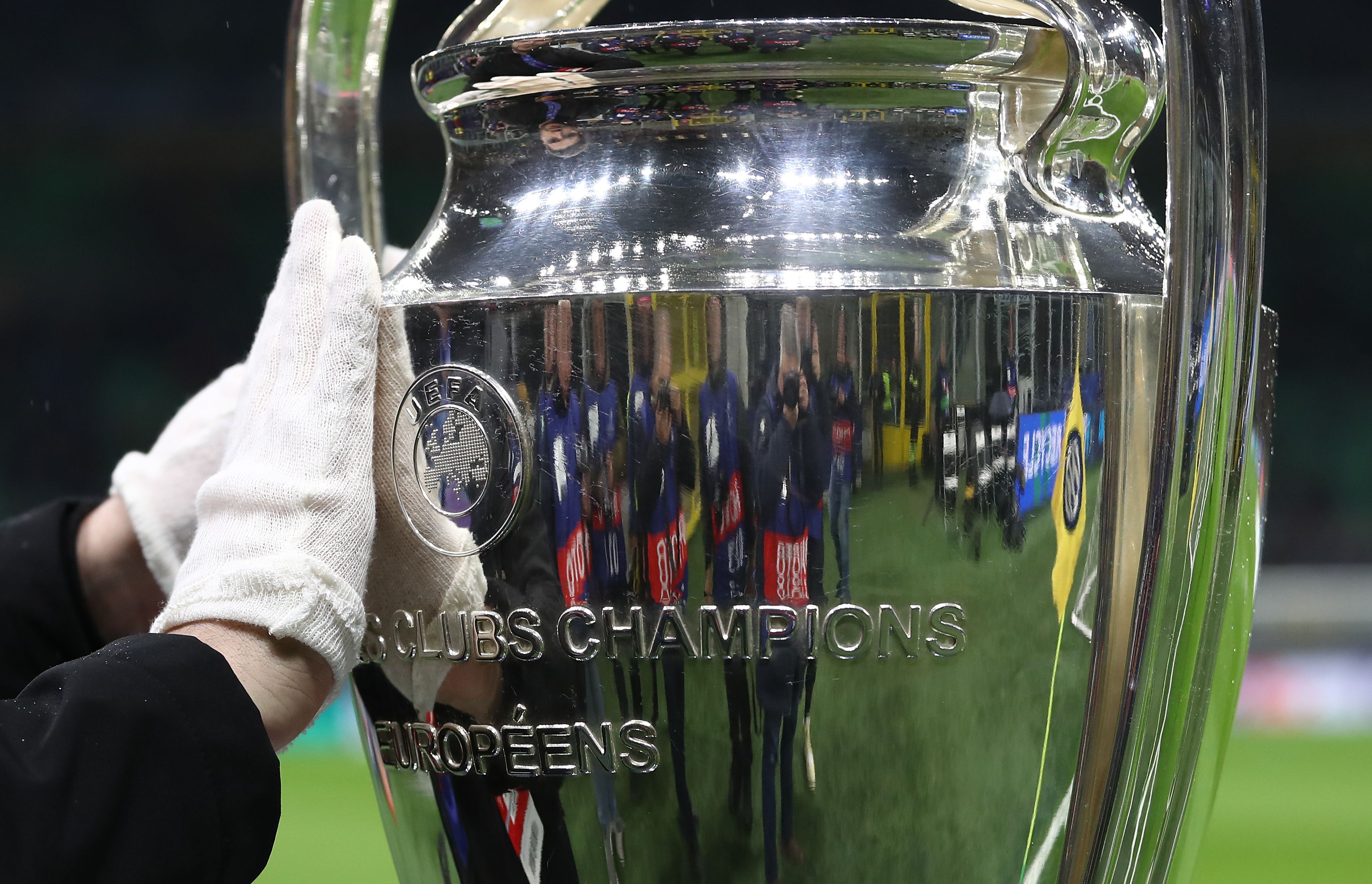 The Champions League trophy