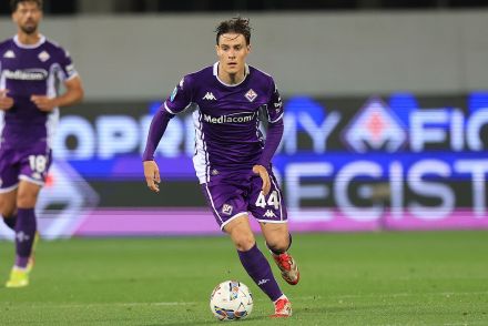 Nicolo Fagioli in action for Fiorentina
