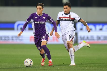 Nicolo Fagioli in action for Fiorentina