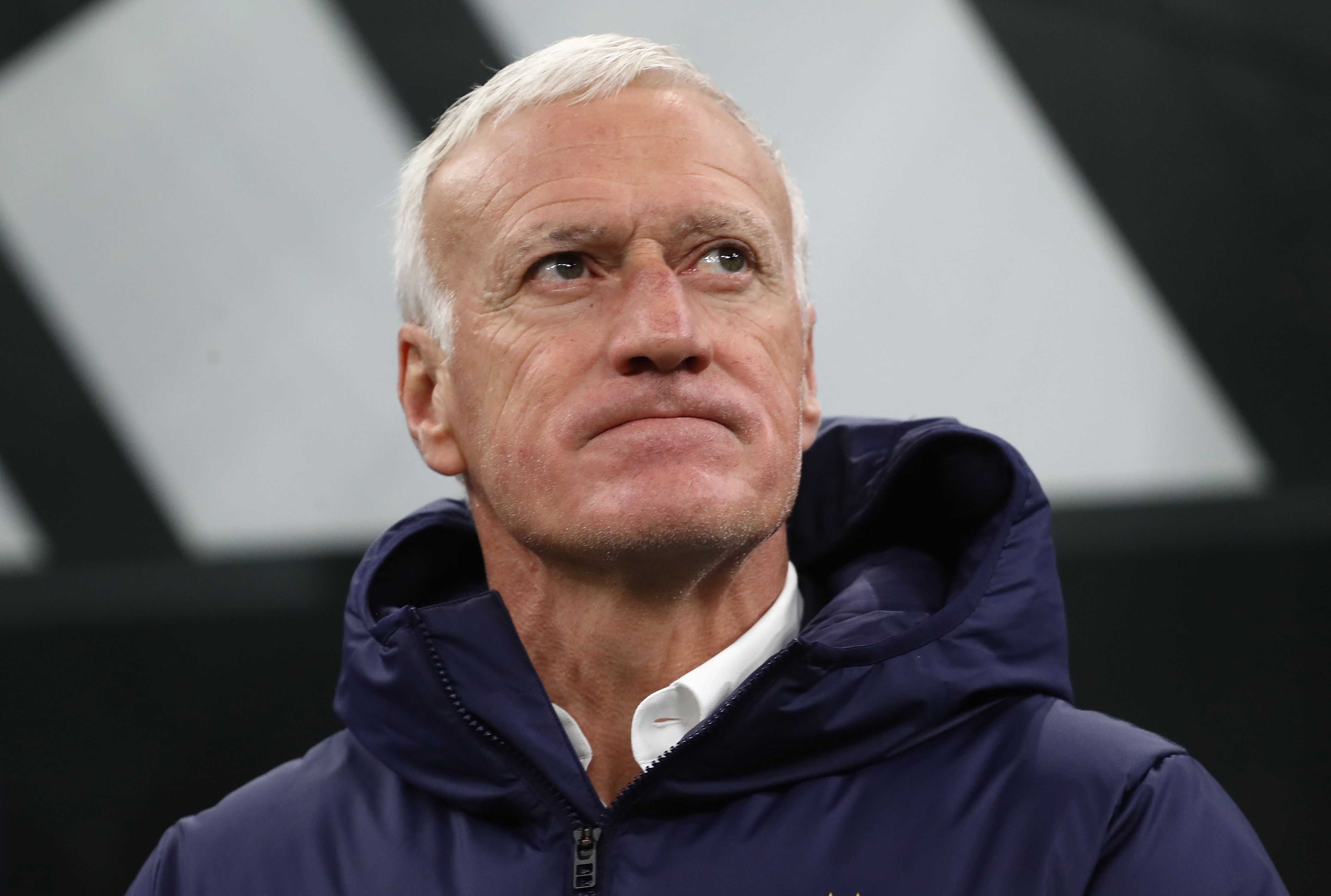 Didier Deschamps looking on