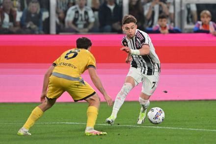 Francisco Conceicao in action for Juventus