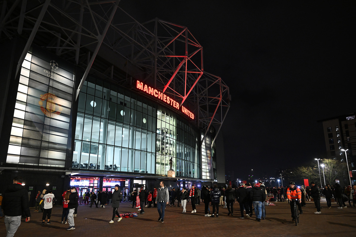 Old Trafford in the evening