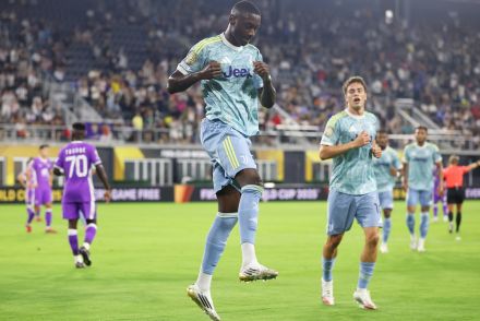 Randal Kolo Muani celebrating a goal v Al Ain