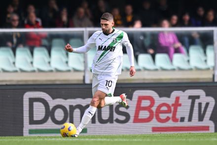 Domenico Berardi in action for Sassuolo