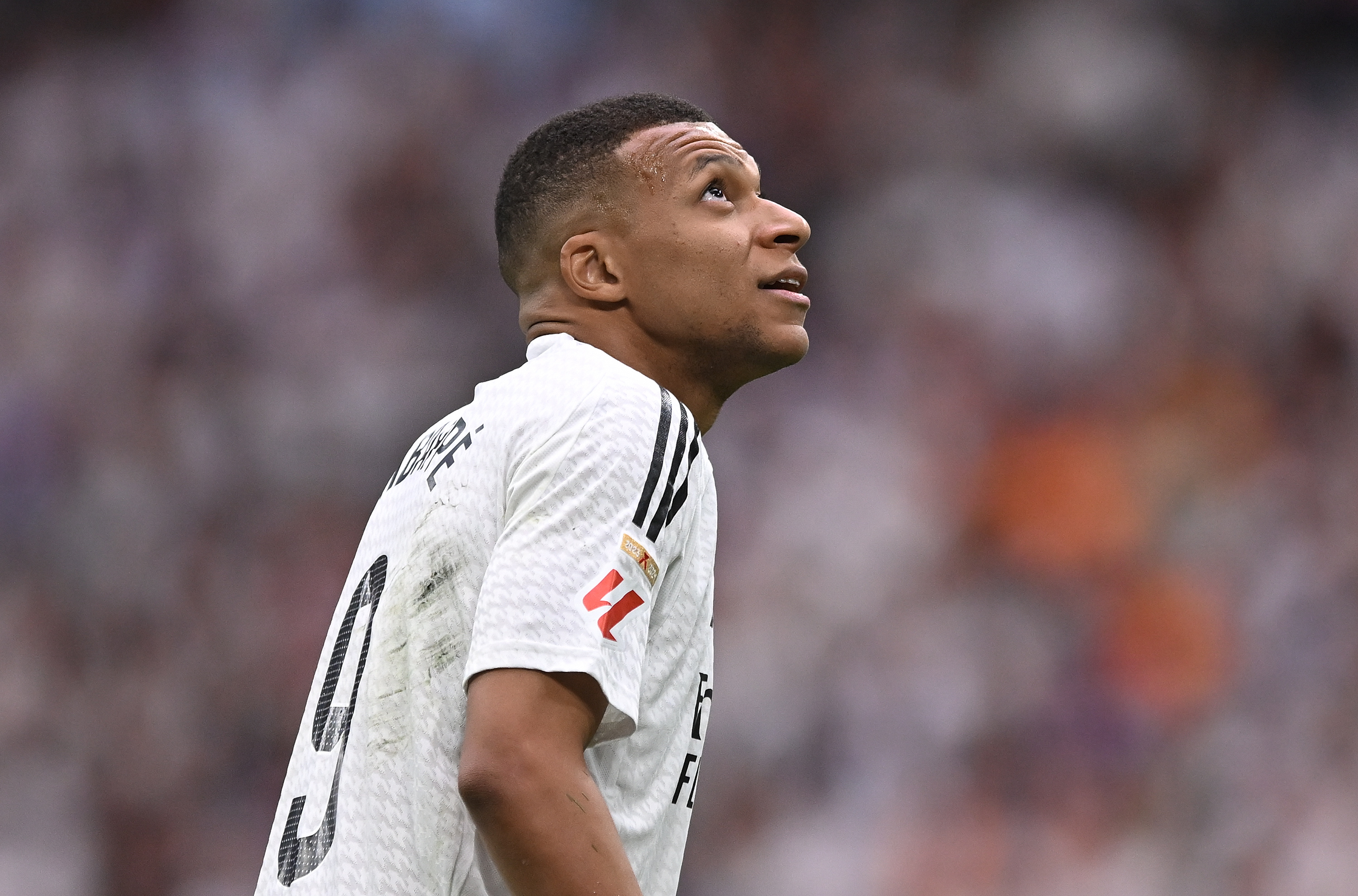 Kylian Mbappe in action for Real Madrid
