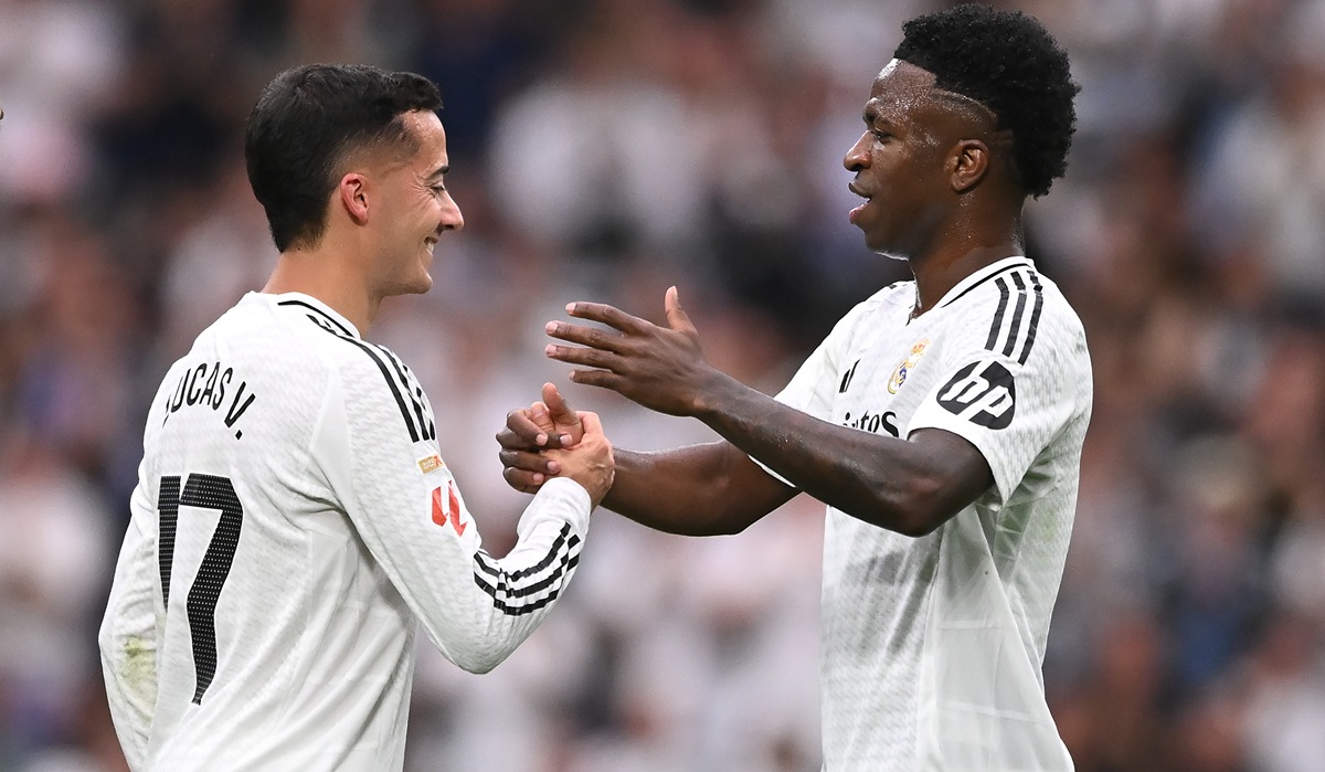 Vázquez with Vinicius