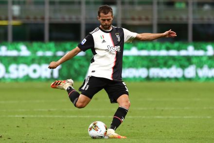 Miralem Pjanic in action for Juventus
