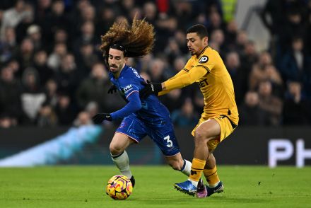Andre in action against Chelsea