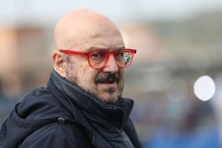 Pierpaolo Marino looking on