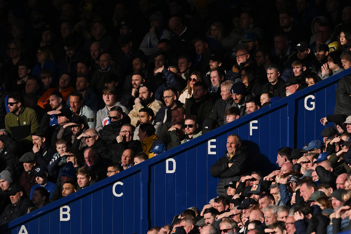 Everton fans in the stands