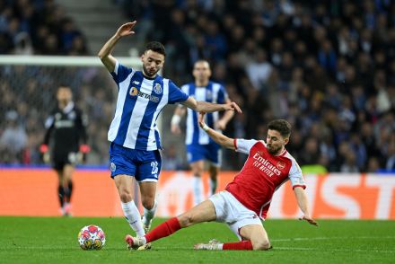 Joao Mario in action against Arsenal