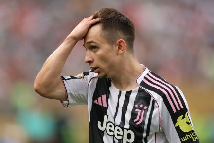 Francisco Conceicao in action for Juventus