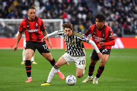 Fabio Miretti in action for Juventus