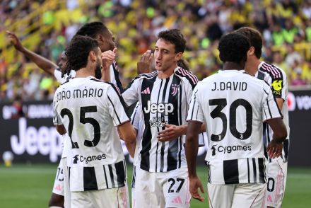 Juventus players in pre-season