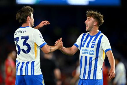 Matt O'Riley in action for Brighton