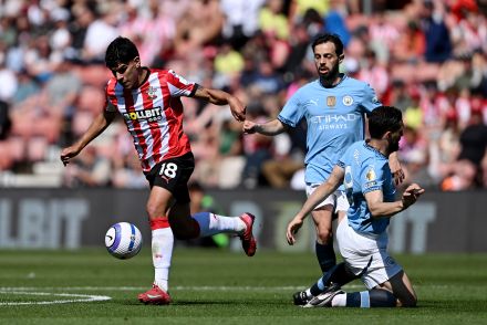 Mateus Fernandes against Man City