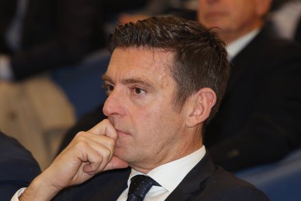 Gianluca Rocchi looking on
