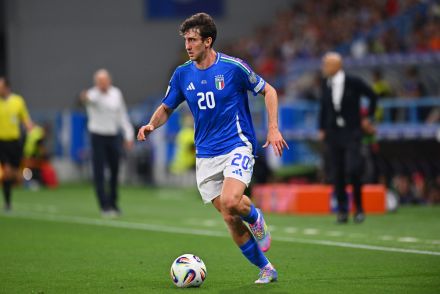 Andrea Cambiaso in action for Italy