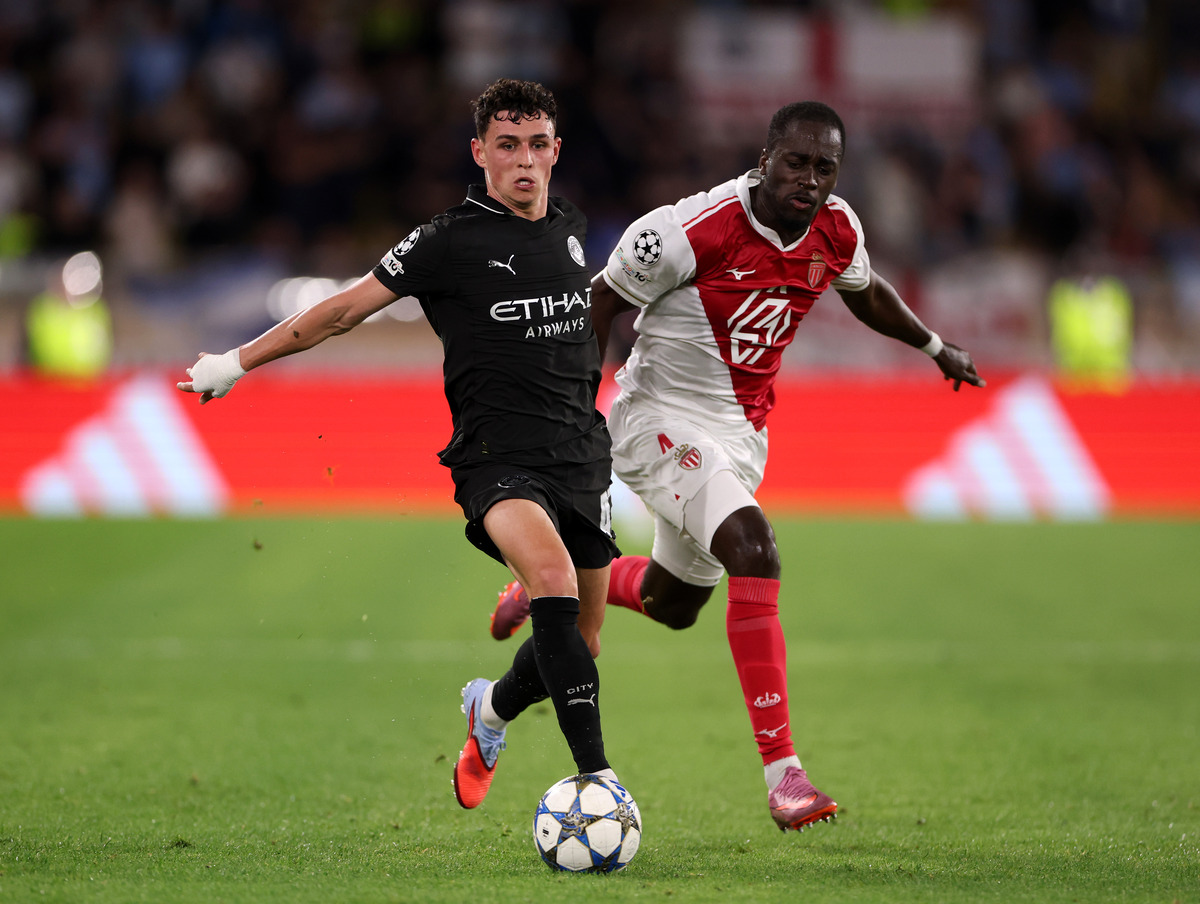 Jordan Teze in action for Monaco