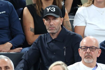 Zinedine Zidane in the stands