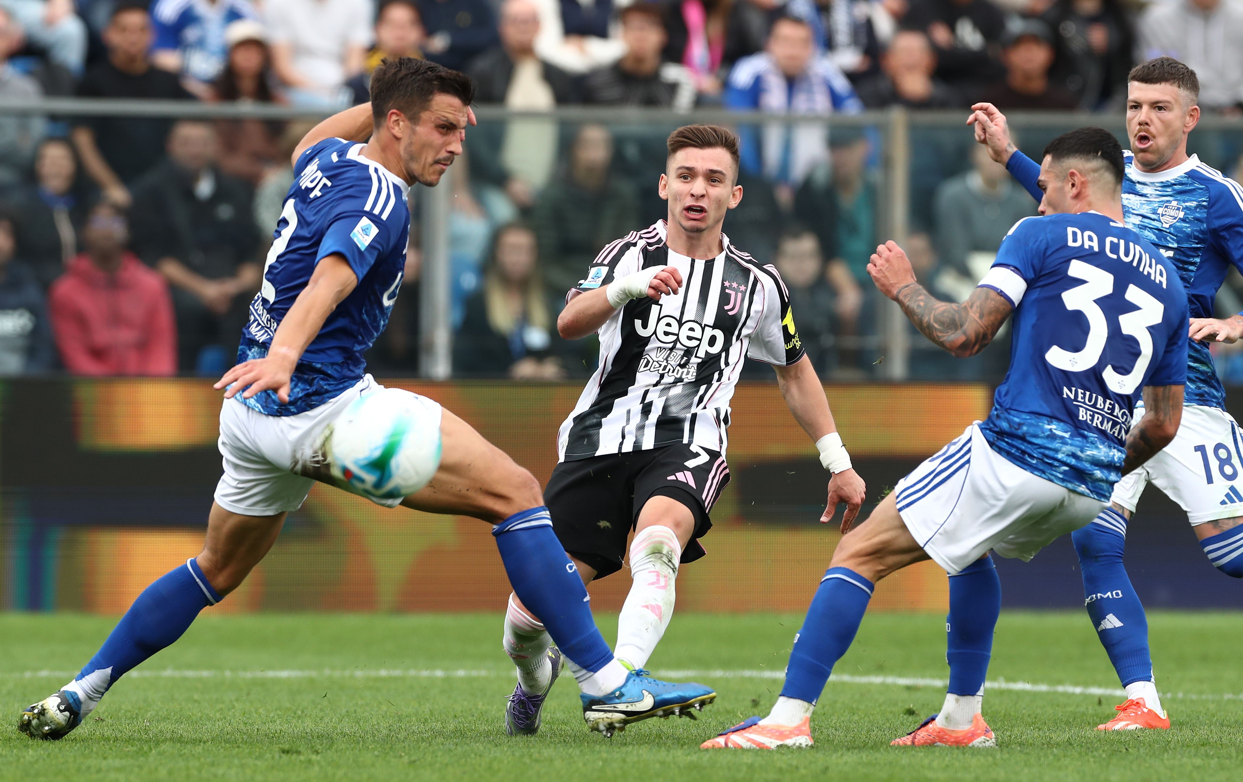 Francisco Conceicao shooting against Como
