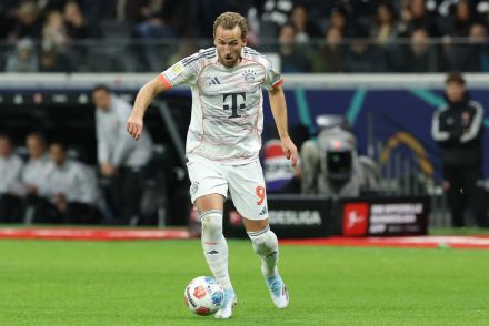 Harry Kane in action for Bayern Munich